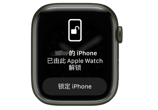 龙山苹果手机维修分享用 AppleWatch 解锁配备面容 ID 的 iPhone方法 